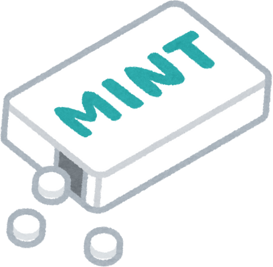 Illustration of Mint Tablets for Breath Freshening